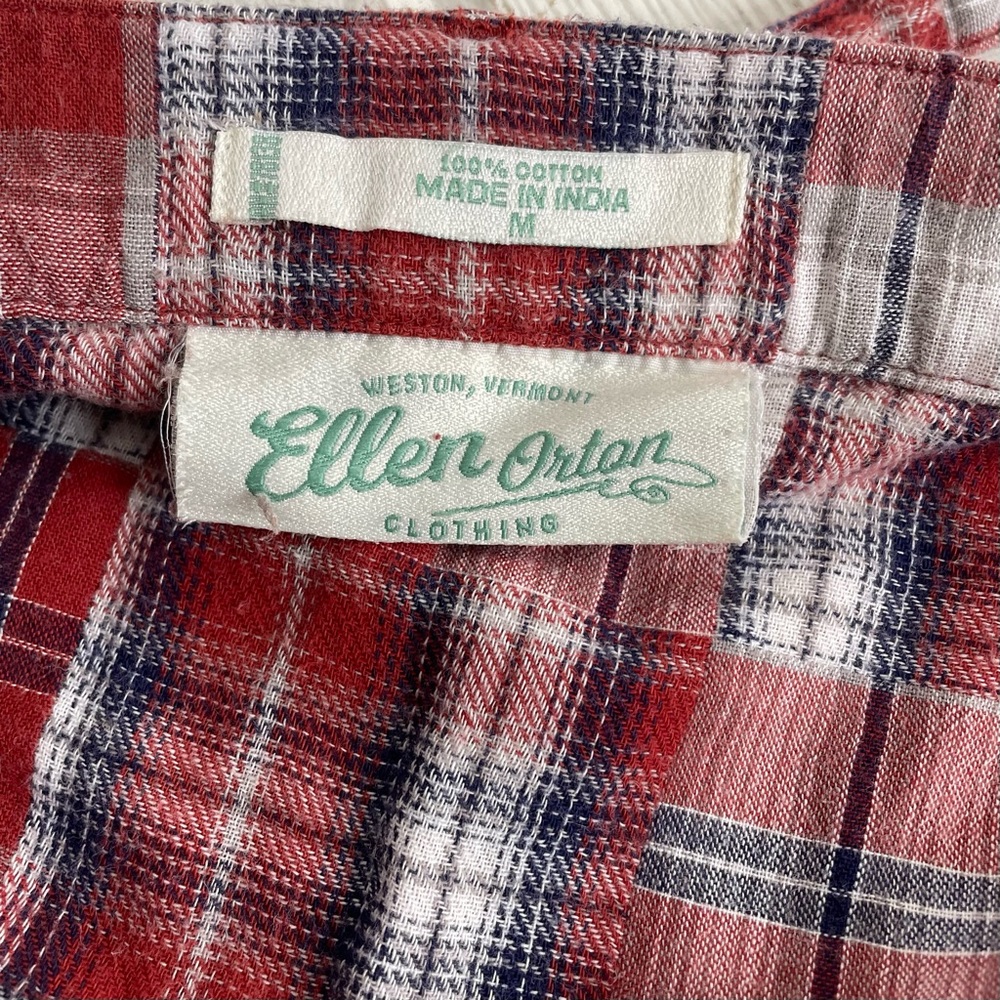 Ellen Orton Plaid Patchwork Flannel Wrap Skirt Me… - image 8